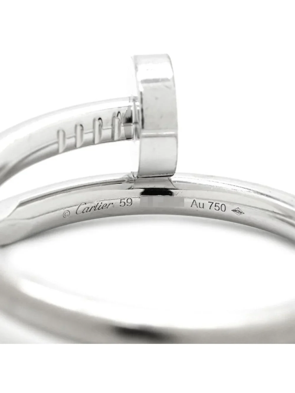 Cartier Ring Juste un Clou Classic Model White Gold 59 Nail Motif